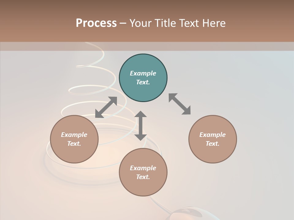 Graphic Laptop Blue PowerPoint Template