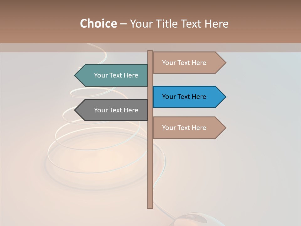 Graphic Laptop Blue PowerPoint Template