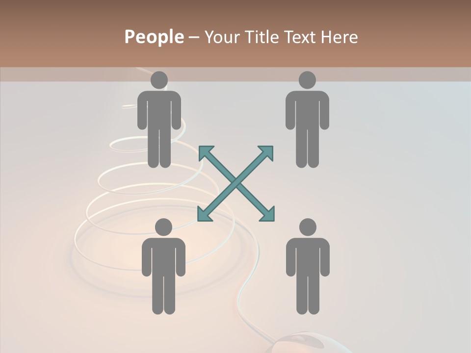 Graphic Laptop Blue PowerPoint Template