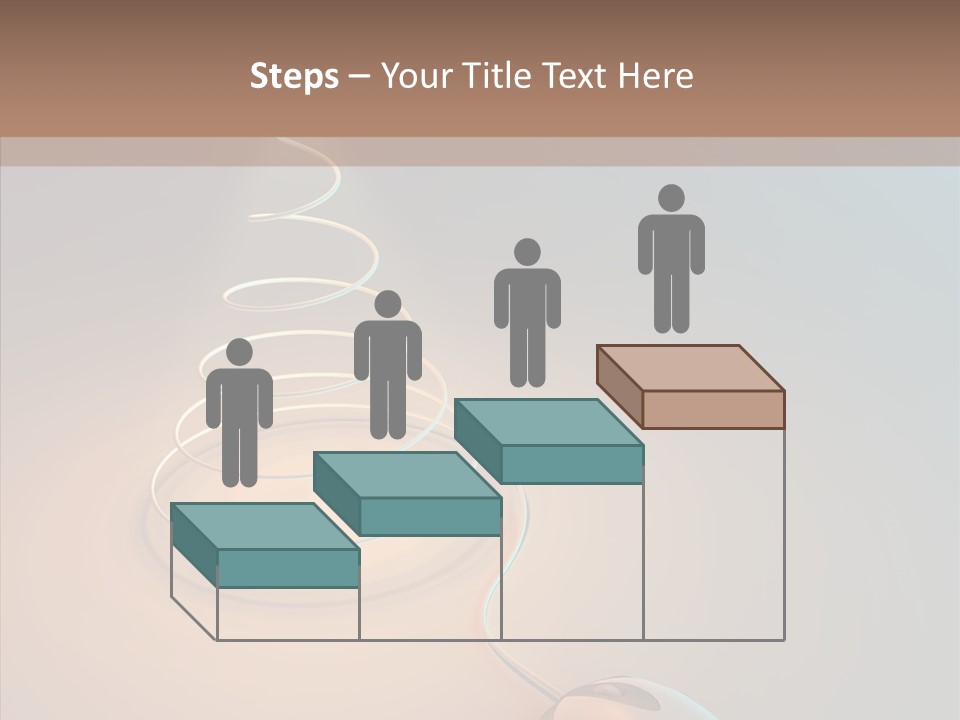 Graphic Laptop Blue PowerPoint Template