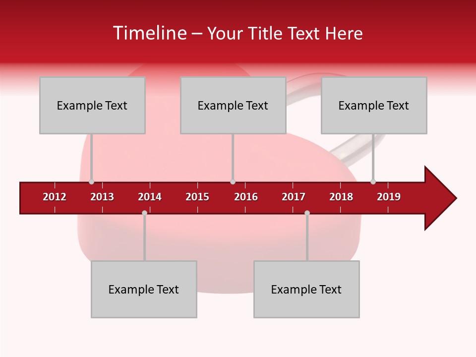 Secure Heart Sign PowerPoint Template