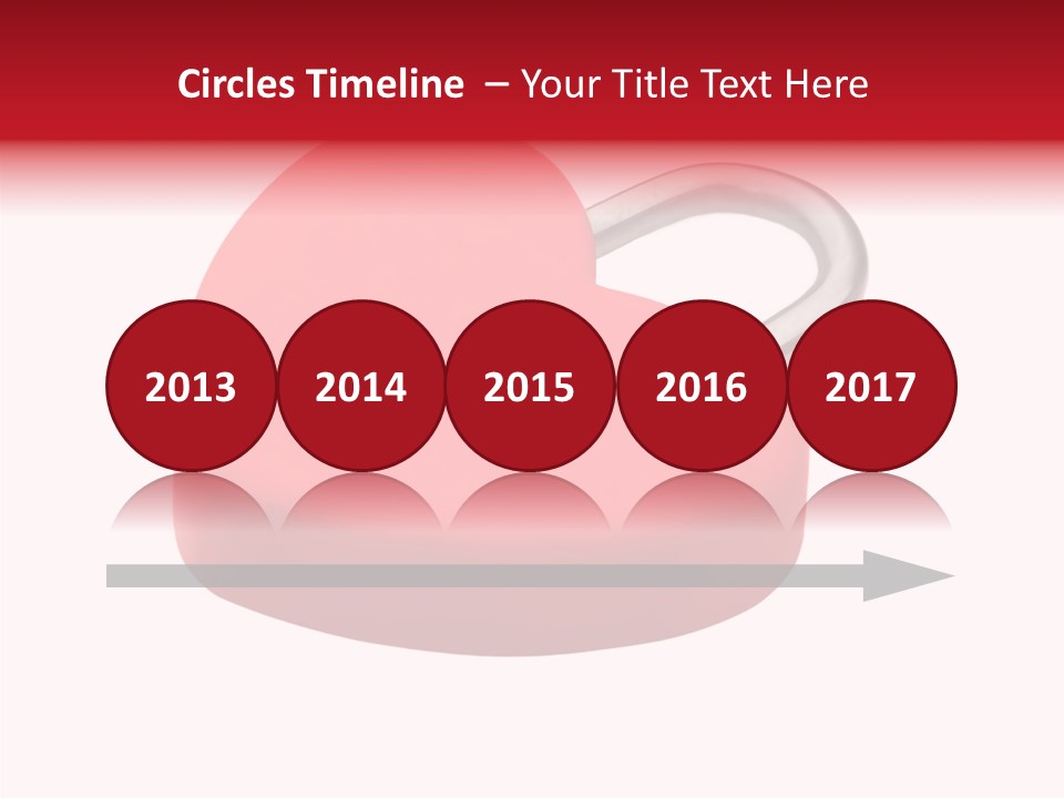 Secure Heart Sign PowerPoint Template