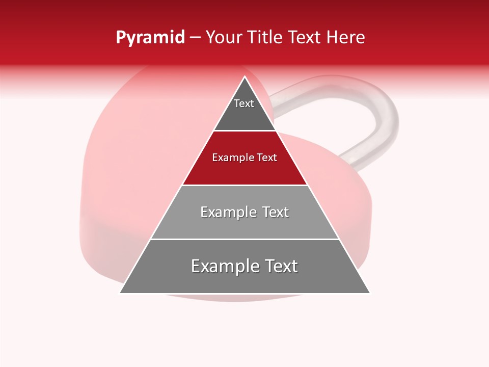 Secure Heart Sign PowerPoint Template