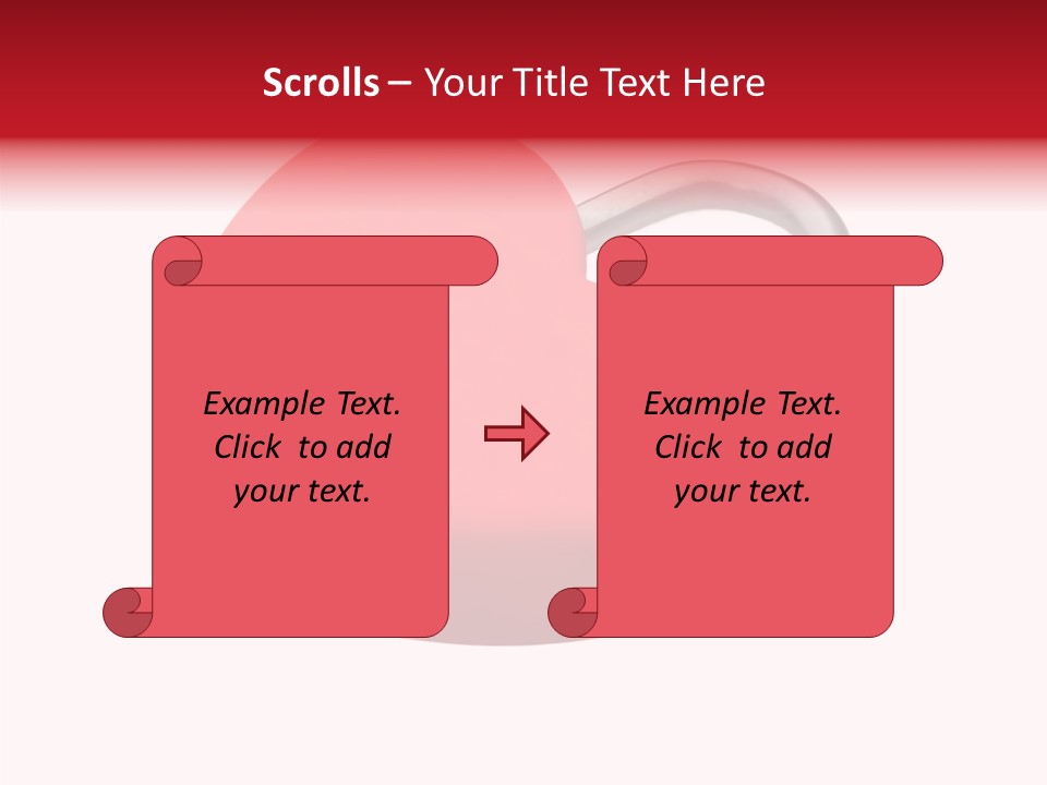 Secure Heart Sign PowerPoint Template