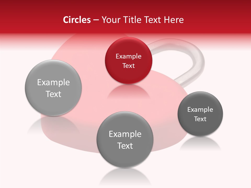 Secure Heart Sign PowerPoint Template