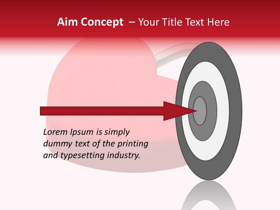 Secure Heart Sign PowerPoint Template