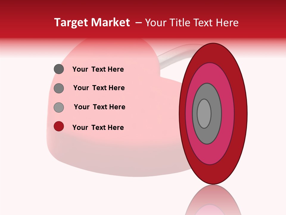 Secure Heart Sign PowerPoint Template