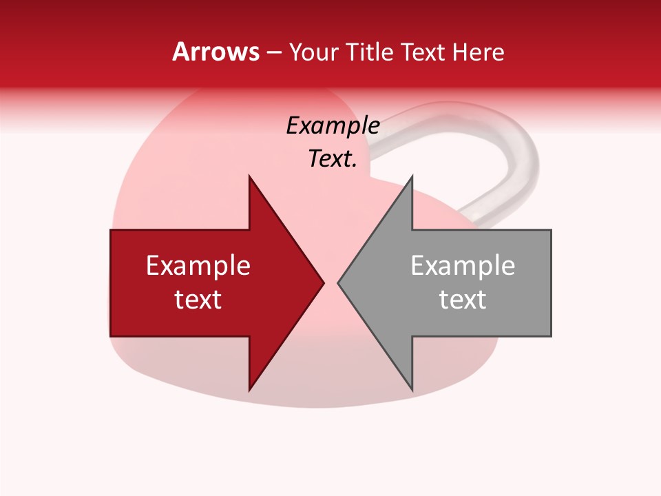 Secure Heart Sign PowerPoint Template