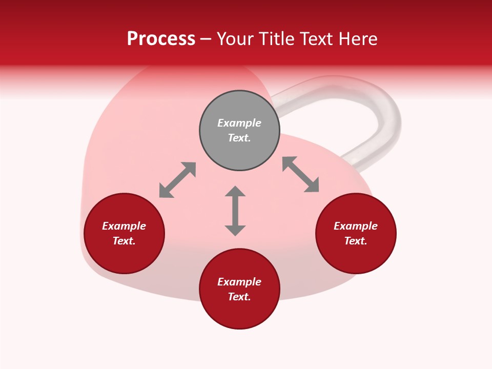 Secure Heart Sign PowerPoint Template