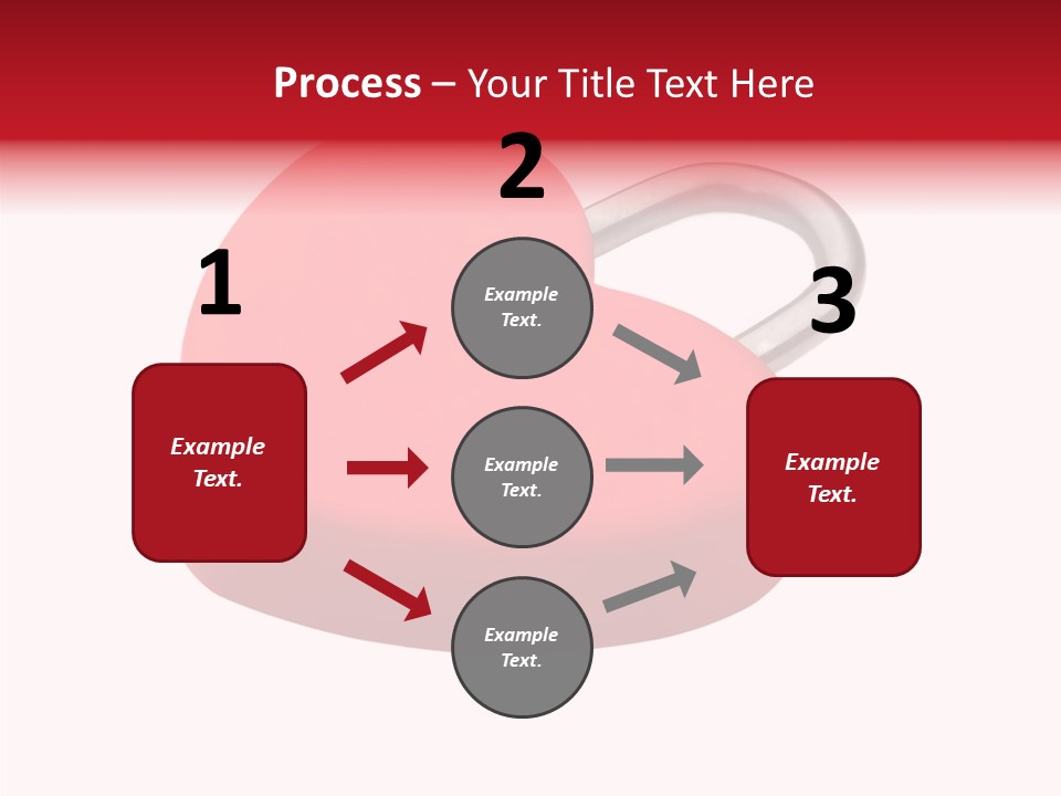 Secure Heart Sign PowerPoint Template