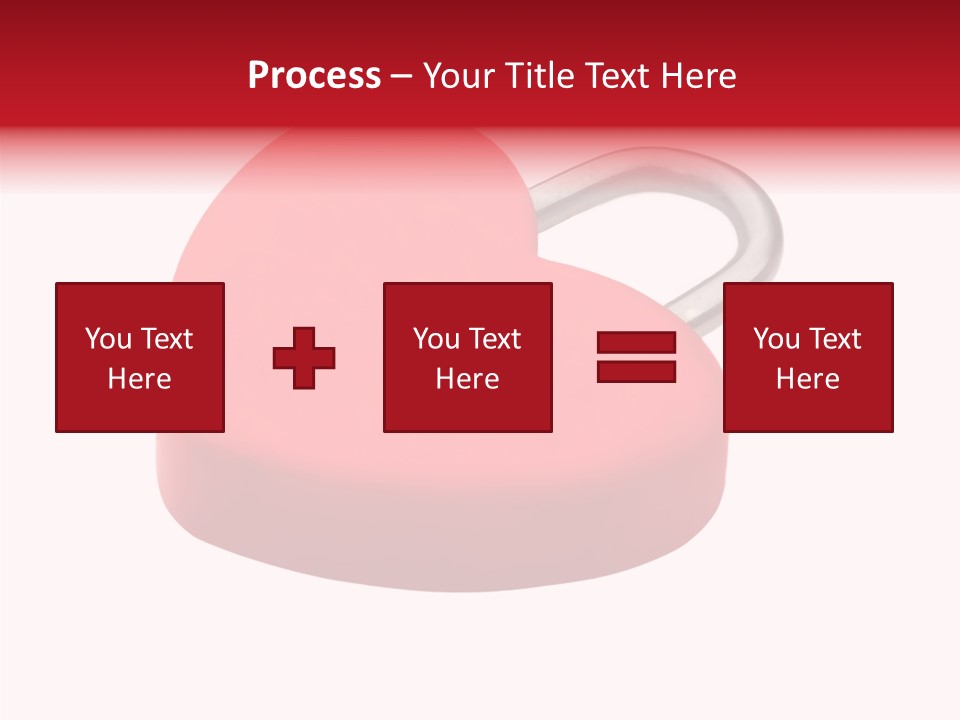 Secure Heart Sign PowerPoint Template