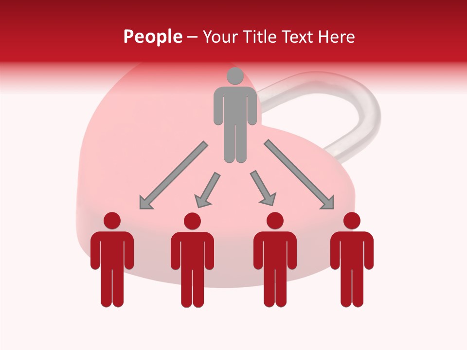 Secure Heart Sign PowerPoint Template