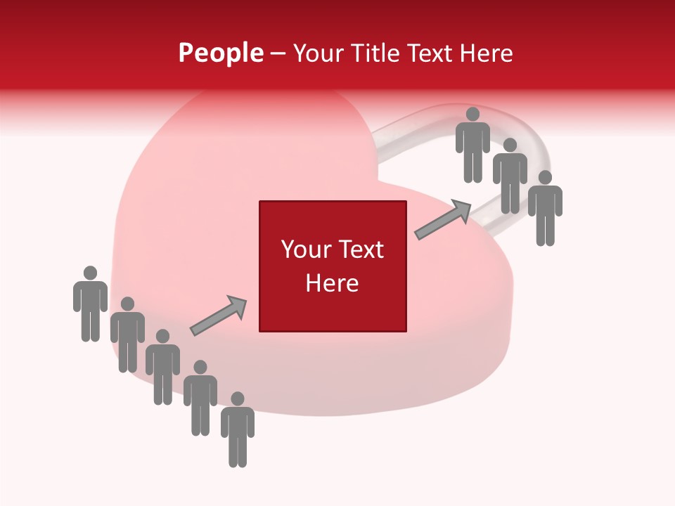 Secure Heart Sign PowerPoint Template