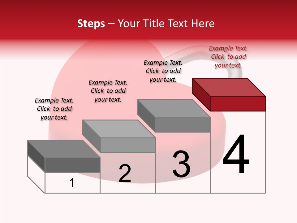 Secure Heart Sign PowerPoint Template