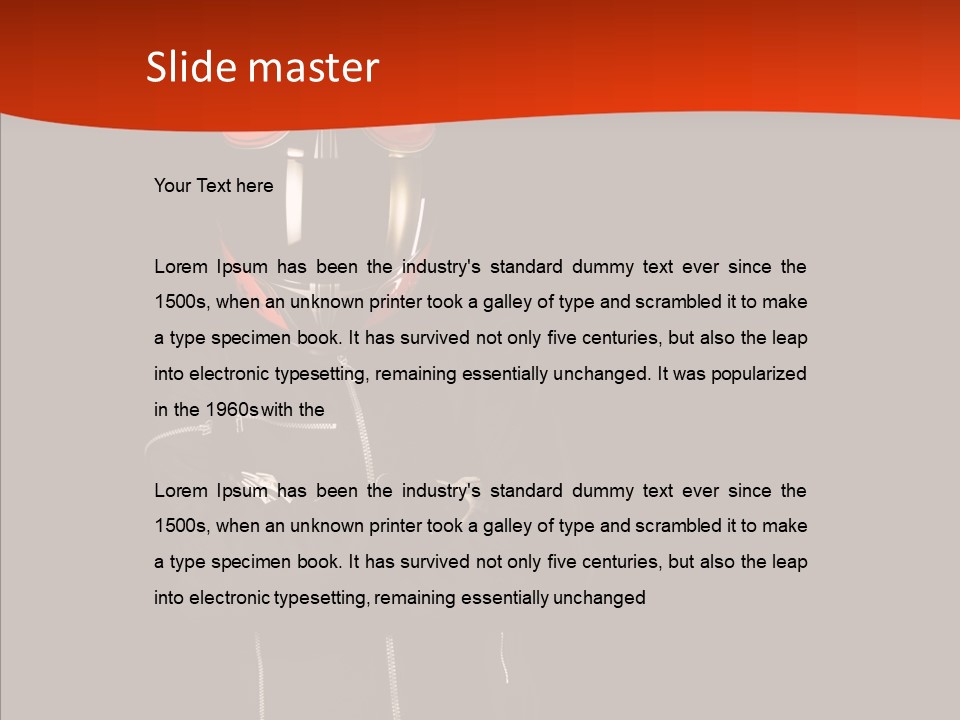 Smiling White Race PowerPoint Template