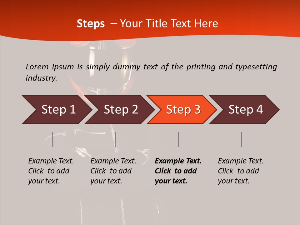 Smiling White Race PowerPoint Template