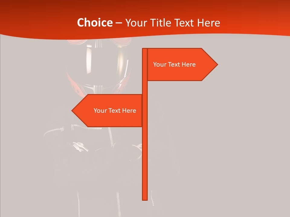 Smiling White Race PowerPoint Template