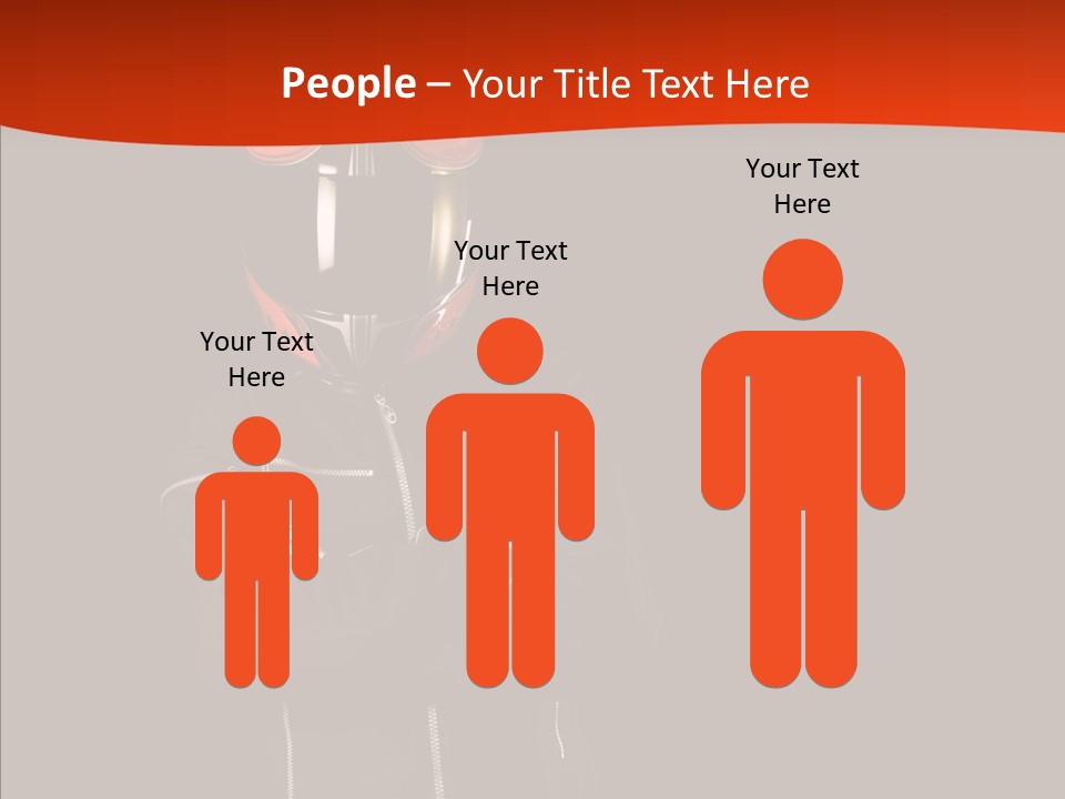 Smiling White Race PowerPoint Template