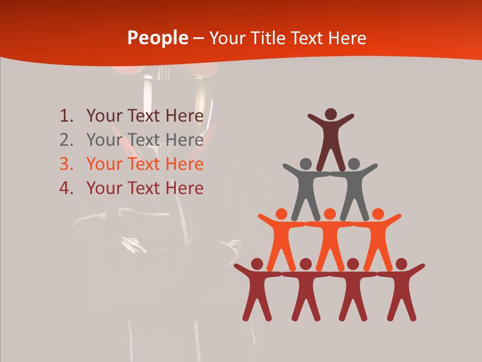 Smiling White Race PowerPoint Template