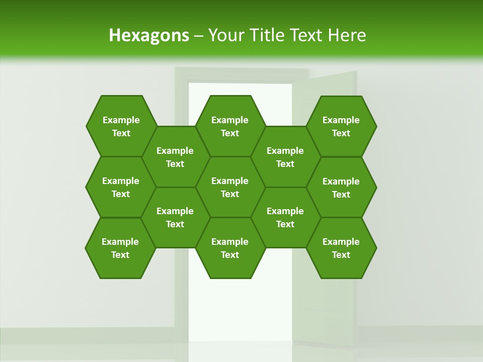 White Door Reflected PowerPoint Template