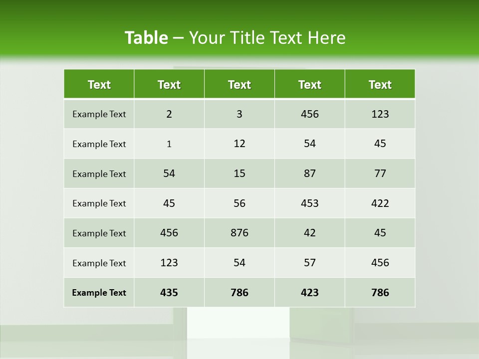 White Door Reflected PowerPoint Template