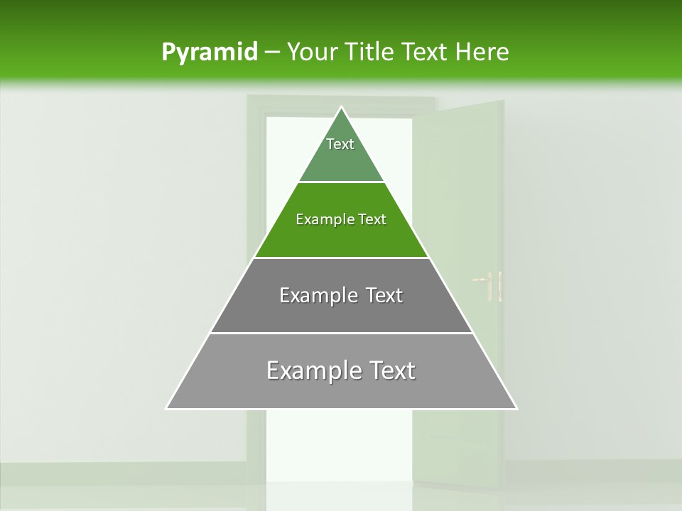 White Door Reflected PowerPoint Template