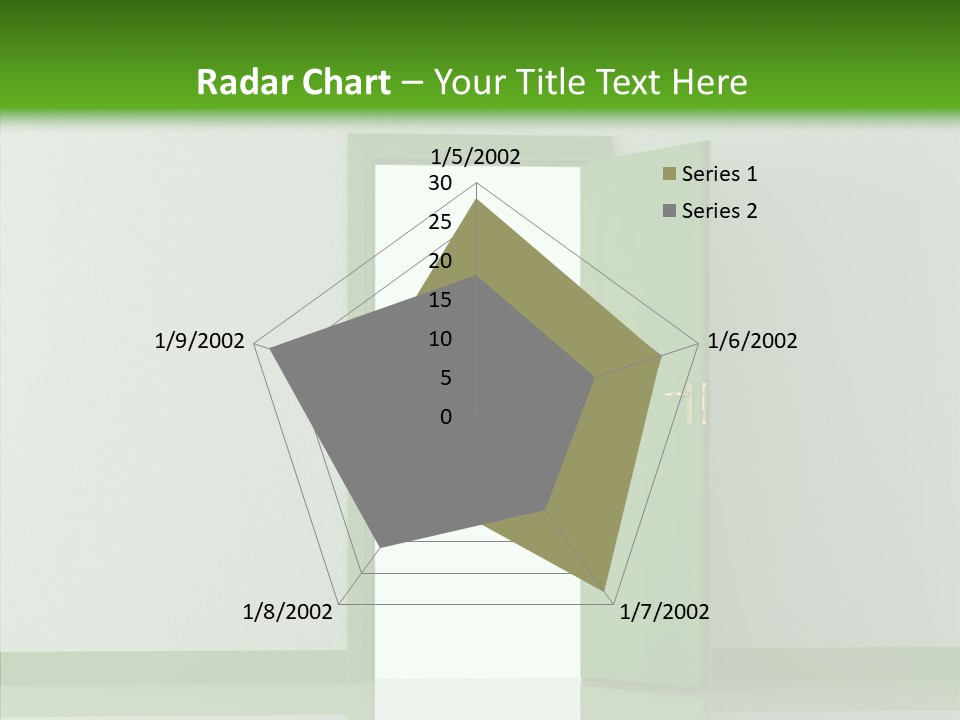 White Door Reflected PowerPoint Template