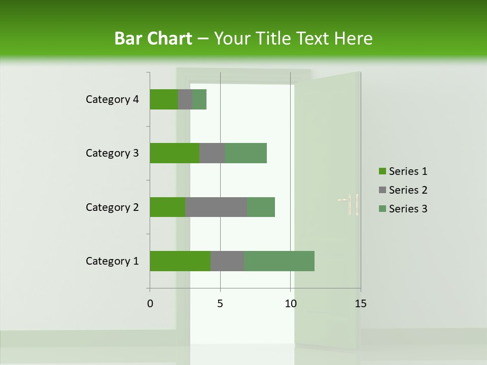 White Door Reflected PowerPoint Template