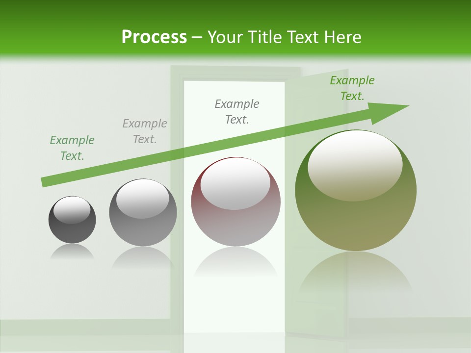 White Door Reflected PowerPoint Template