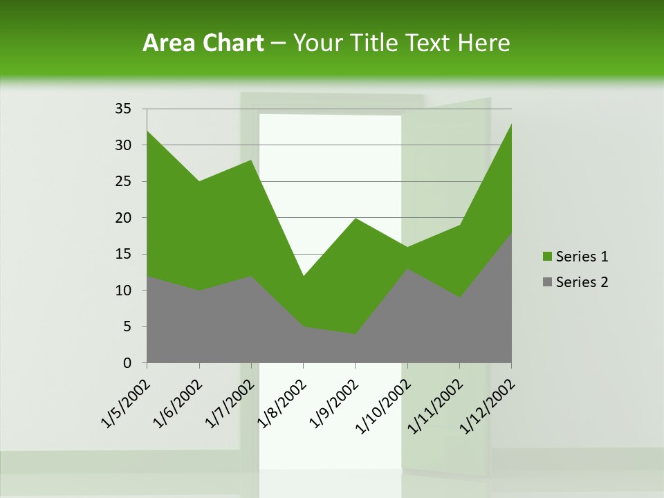 White Door Reflected PowerPoint Template