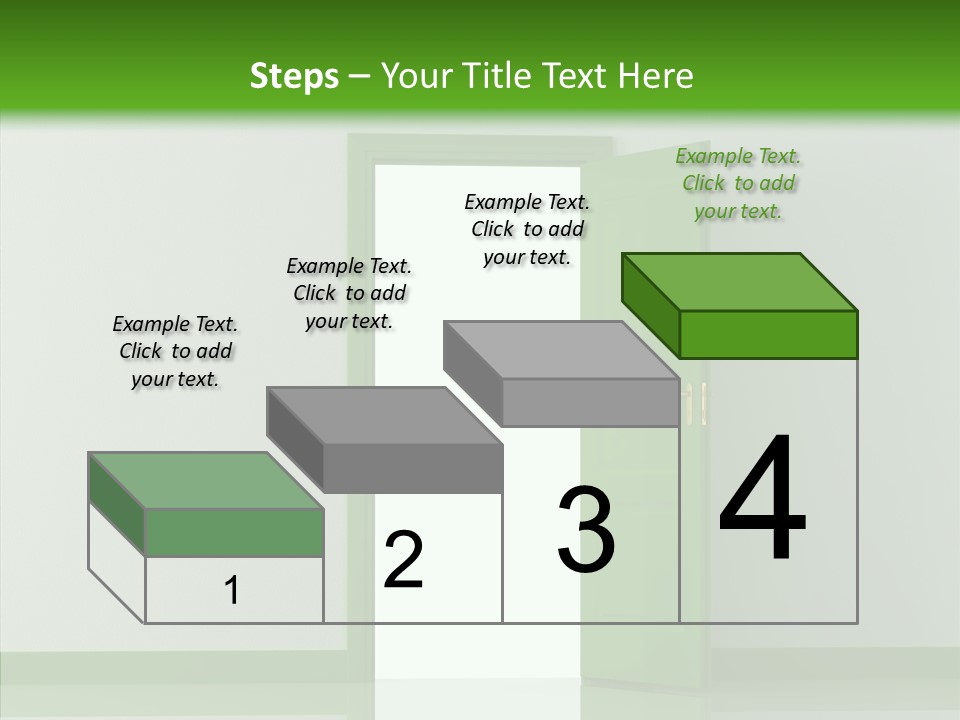 White Door Reflected PowerPoint Template