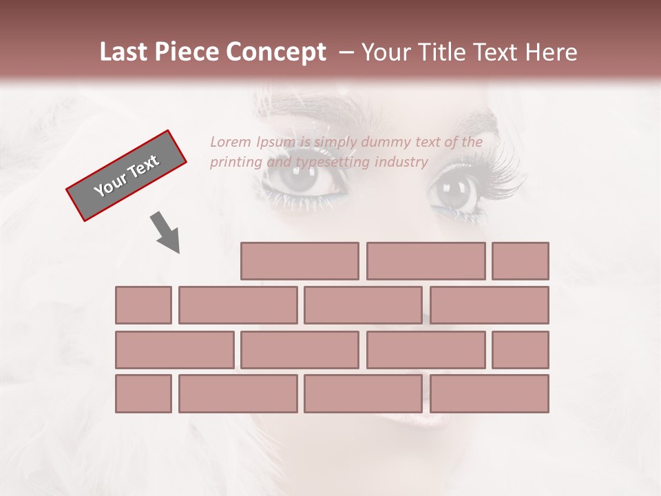 Beauty Winter Lips PowerPoint Template