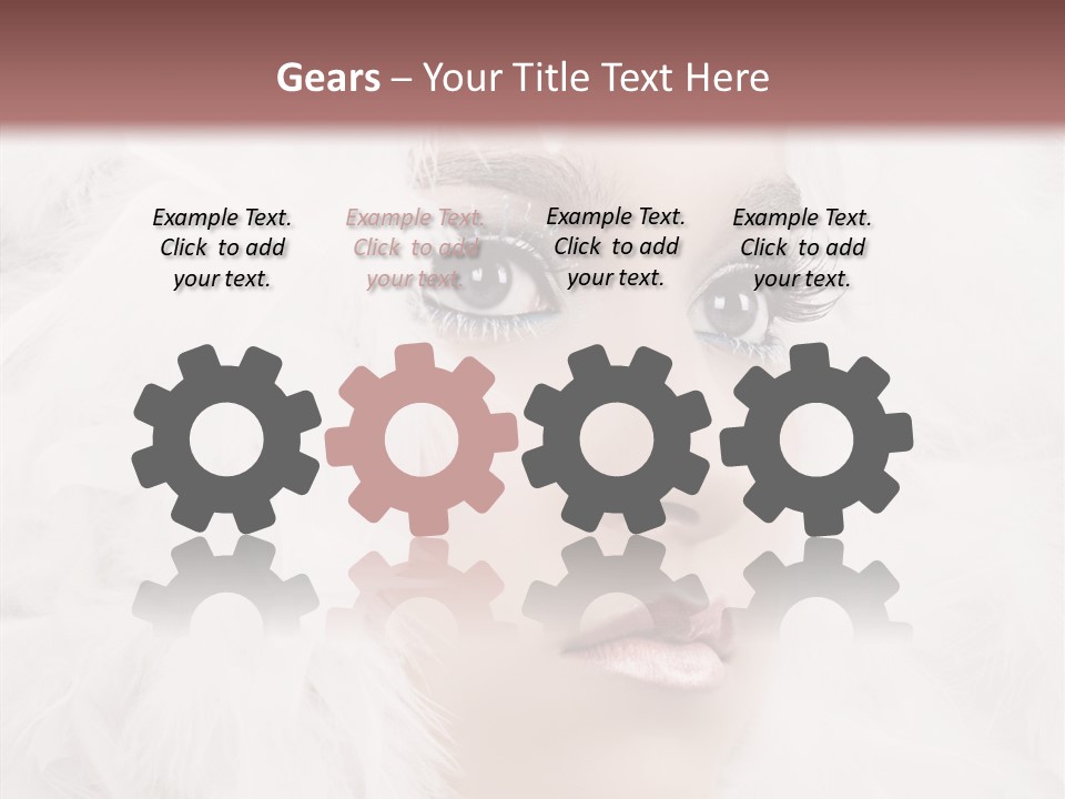 Beauty Winter Lips PowerPoint Template