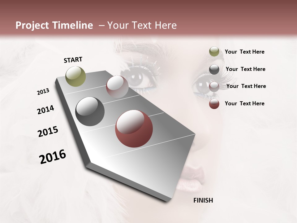 Beauty Winter Lips PowerPoint Template