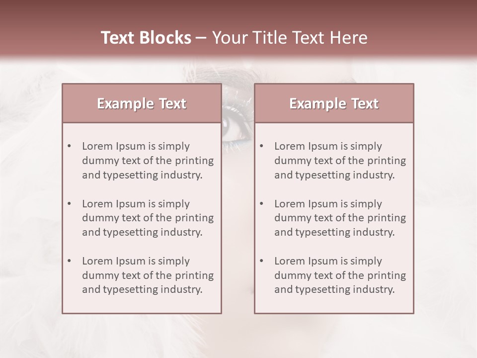 Beauty Winter Lips PowerPoint Template