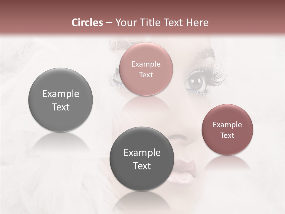 Beauty Winter Lips PowerPoint Template