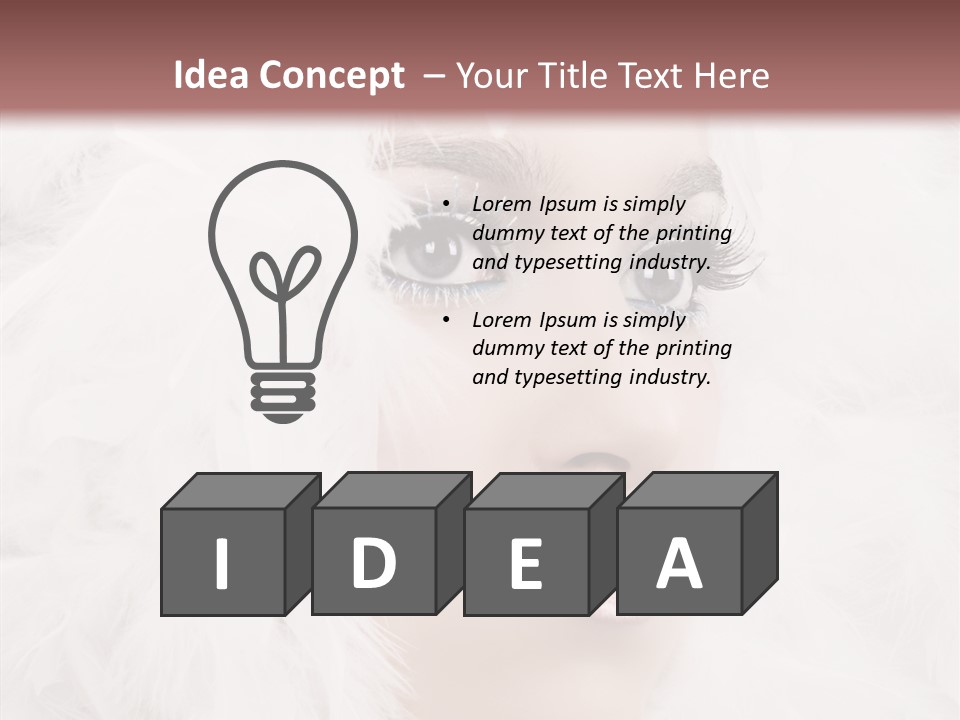 Beauty Winter Lips PowerPoint Template