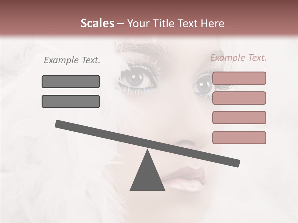 Beauty Winter Lips PowerPoint Template