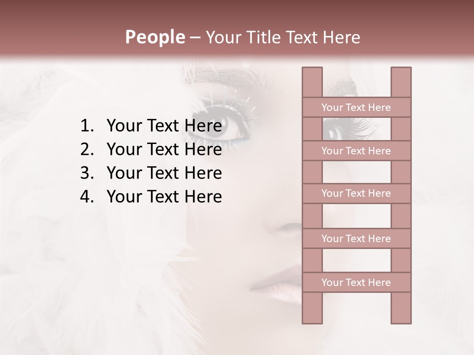 Beauty Winter Lips PowerPoint Template