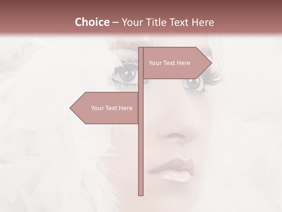 Beauty Winter Lips PowerPoint Template
