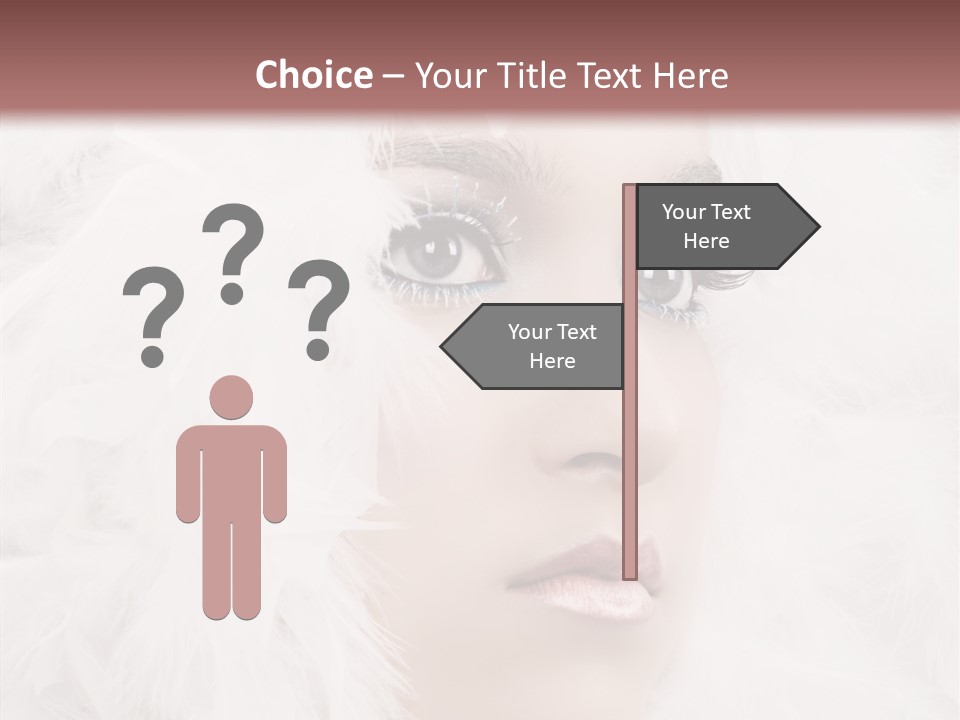 Beauty Winter Lips PowerPoint Template