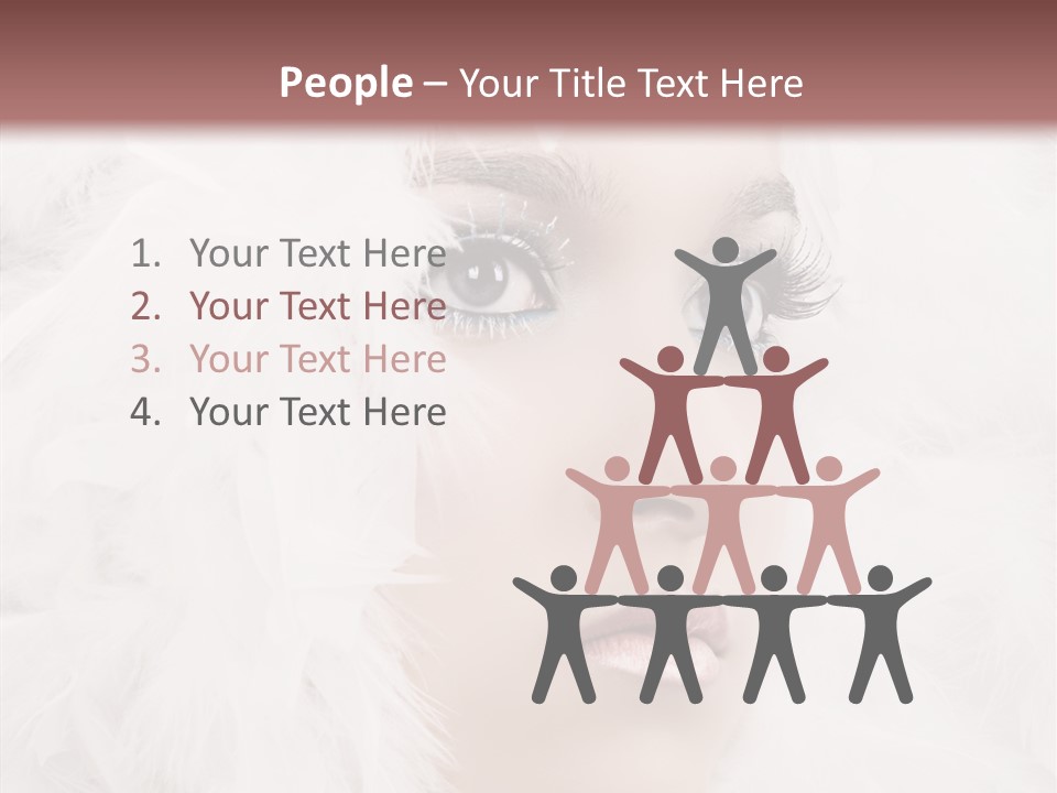 Beauty Winter Lips PowerPoint Template