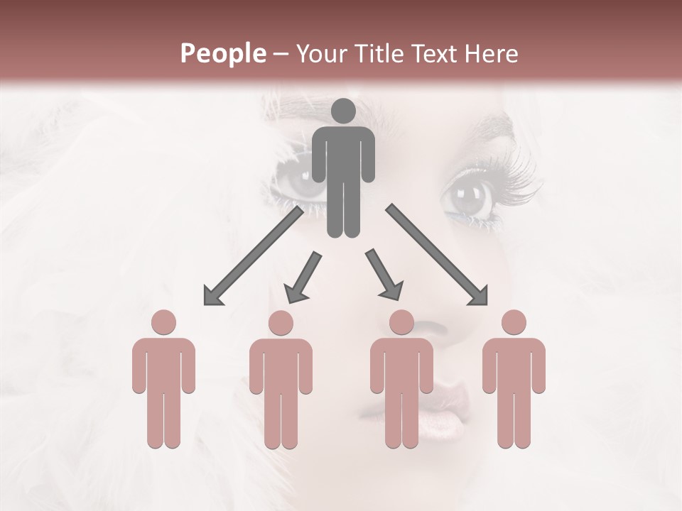 Beauty Winter Lips PowerPoint Template