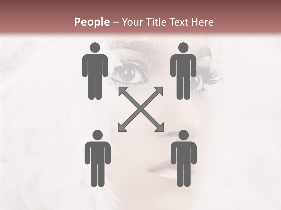 Beauty Winter Lips PowerPoint Template