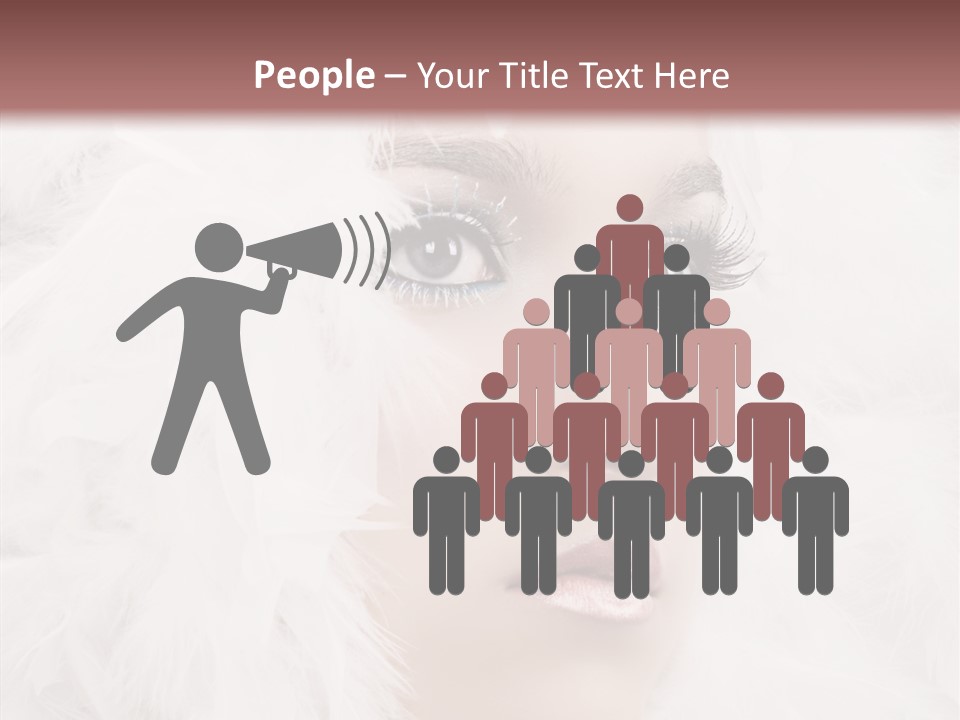 Beauty Winter Lips PowerPoint Template