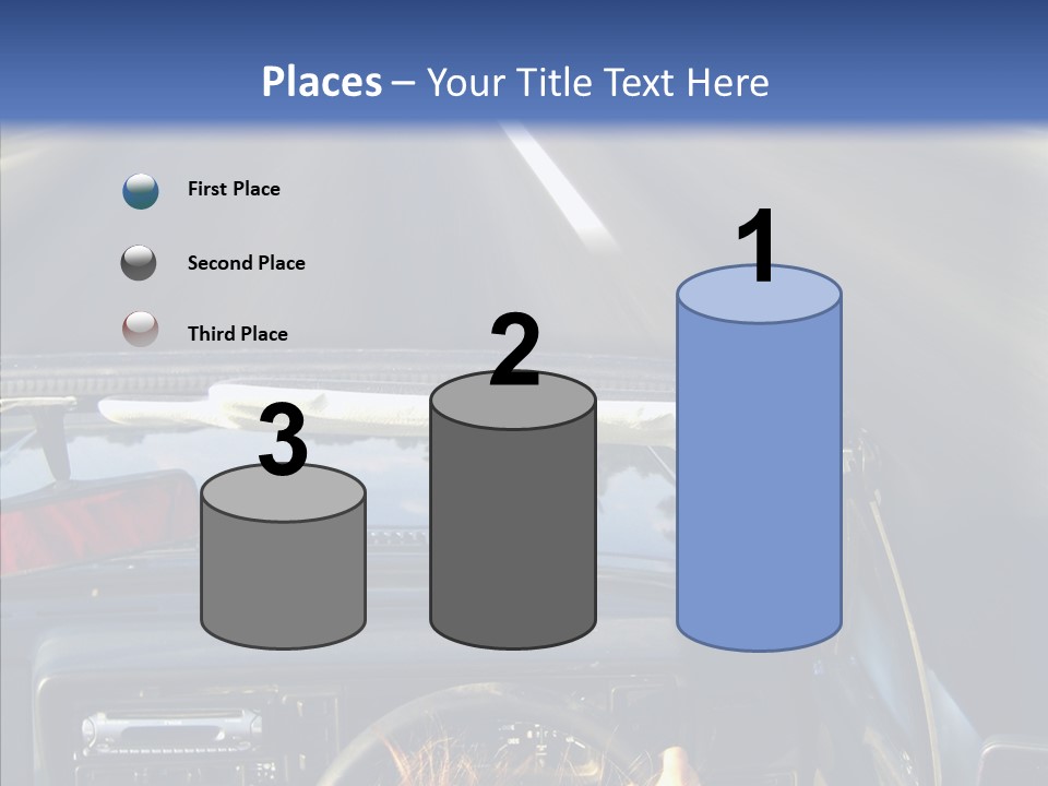 Wheel Driving Man PowerPoint Template