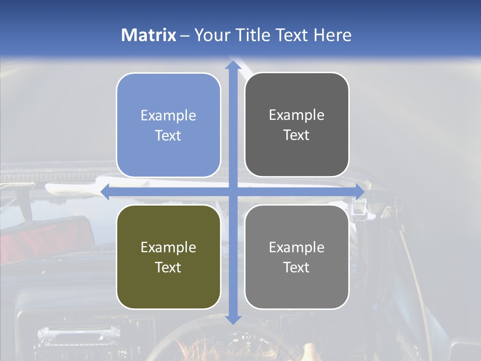 Wheel Driving Man PowerPoint Template
