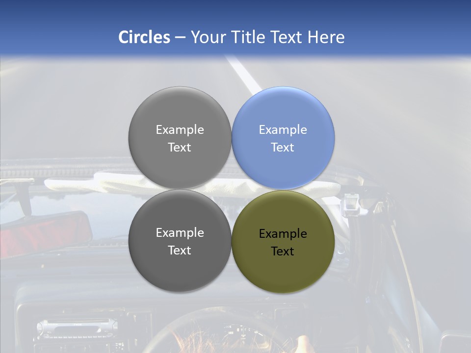 Wheel Driving Man PowerPoint Template