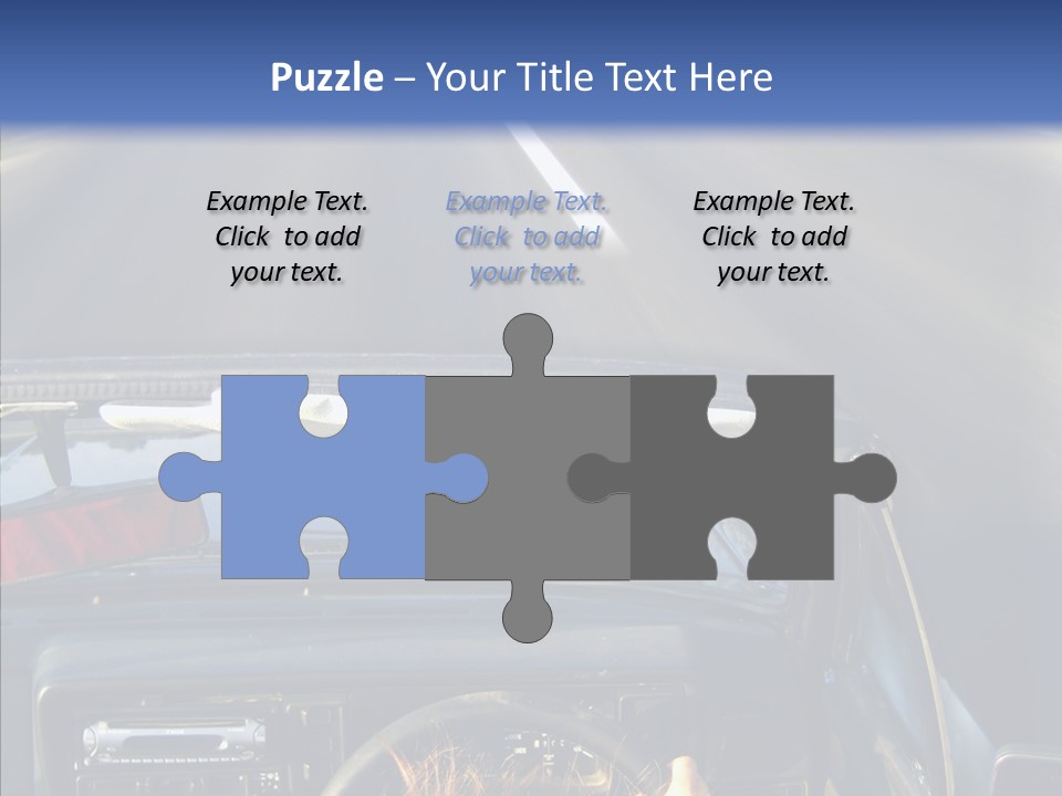 Wheel Driving Man PowerPoint Template