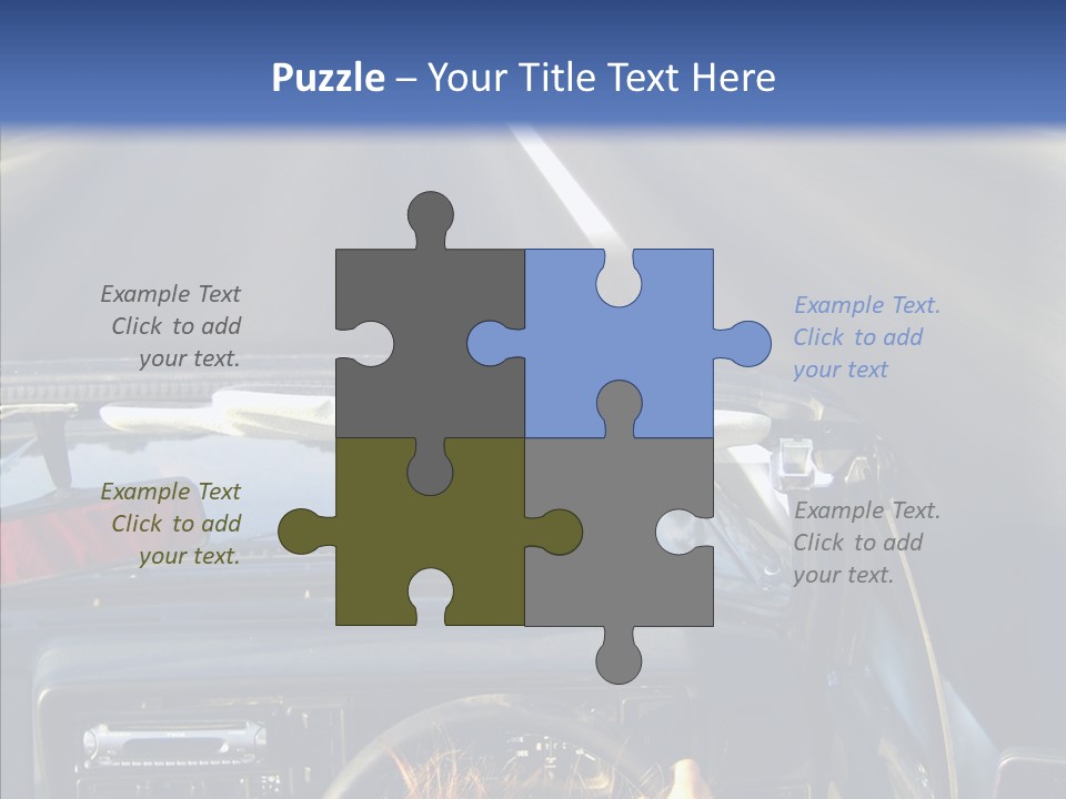 Wheel Driving Man PowerPoint Template